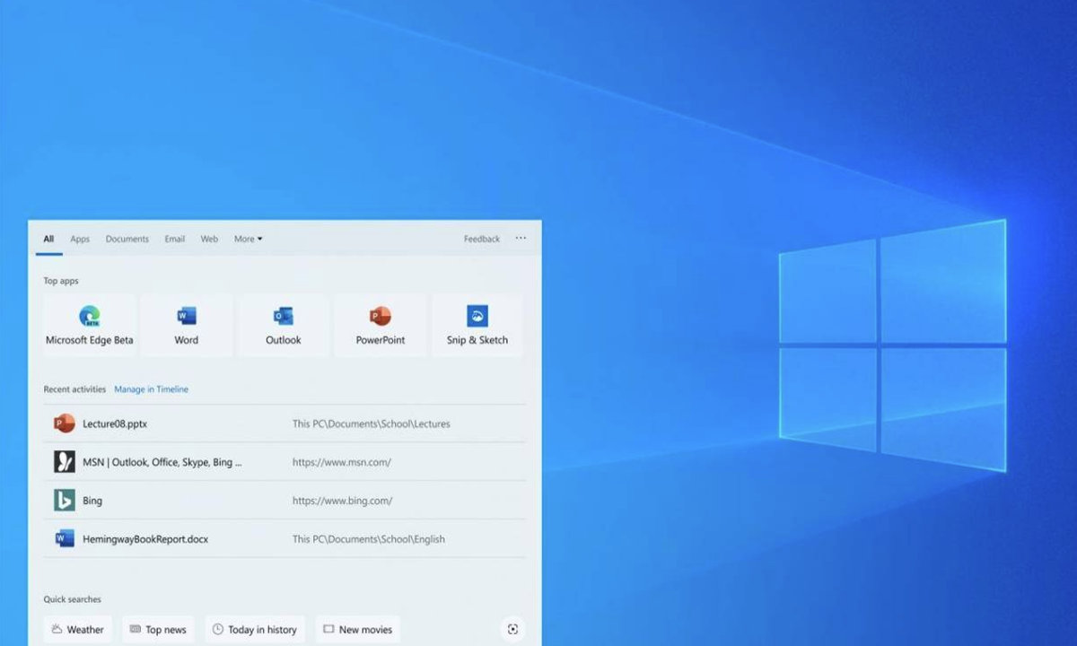 búsqueda de Windows 10