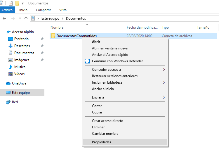 Polo Amedrentador jerarquía Cómo compartir una carpeta desde Windows 10 con SMB - MuyComputer