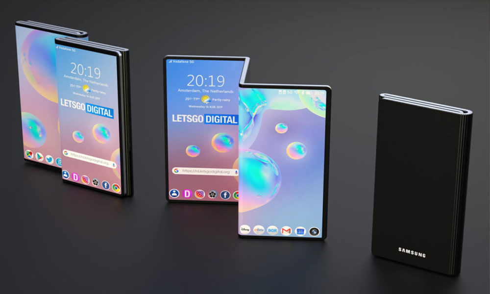 Samsung teléfono plegable triple