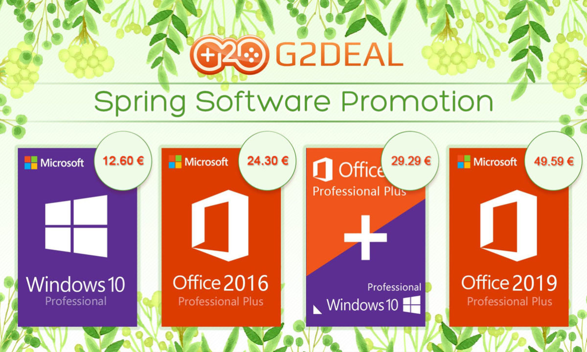 G2Deal Claves de Windows 10 barato