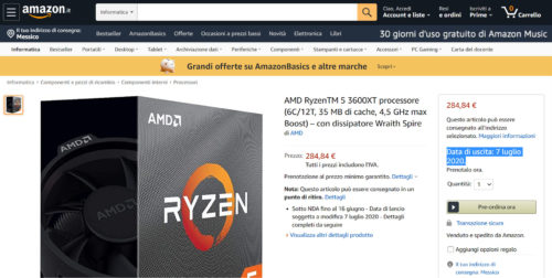 AMD Ryzen 5 3600XT Precio Fecha