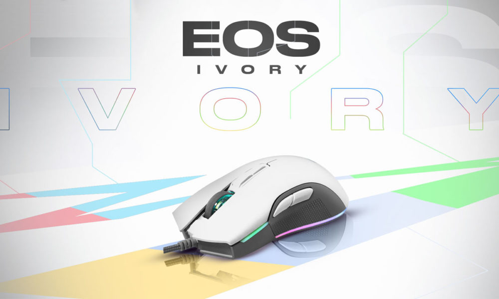 Newskill EOS Ivory Ratón Gaming Blanco
