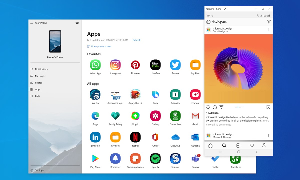 Android en Windows 10