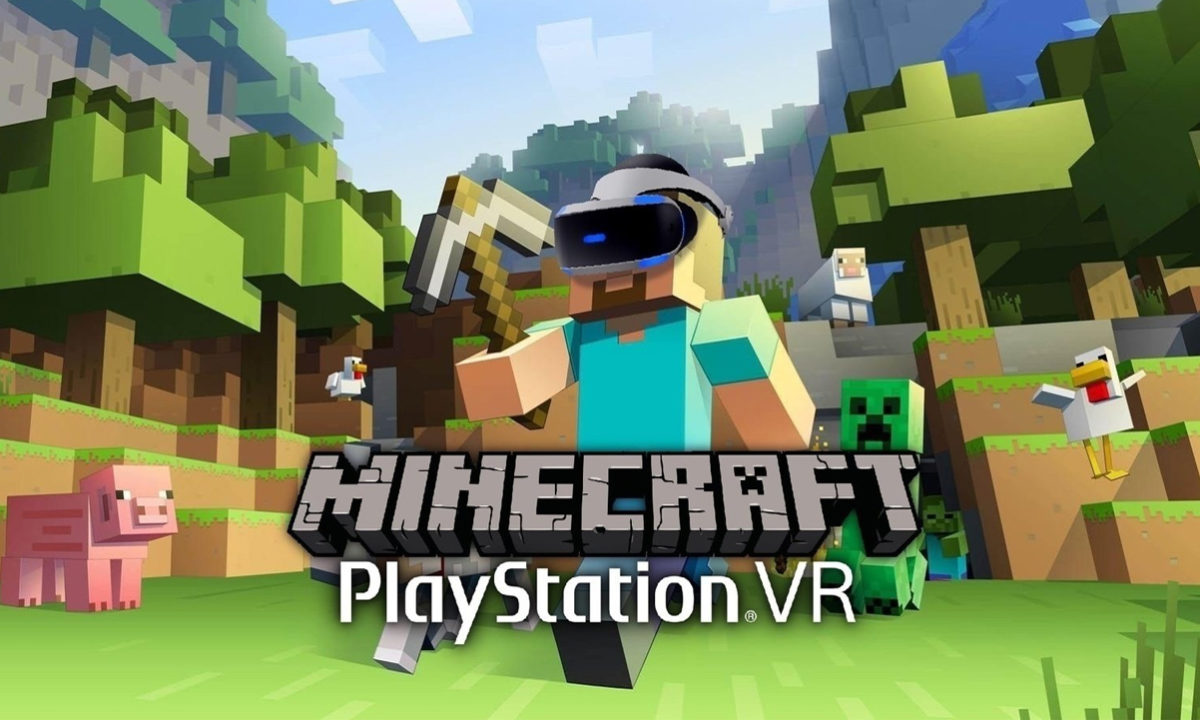 Minecraft VR PSVR PlayStation