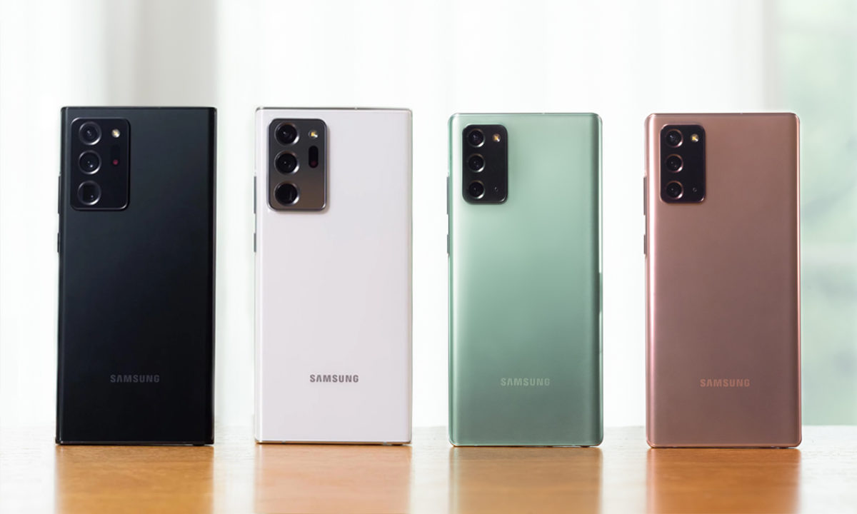 Samsung Galaxy Note 20 y Note 20 Ulta colores