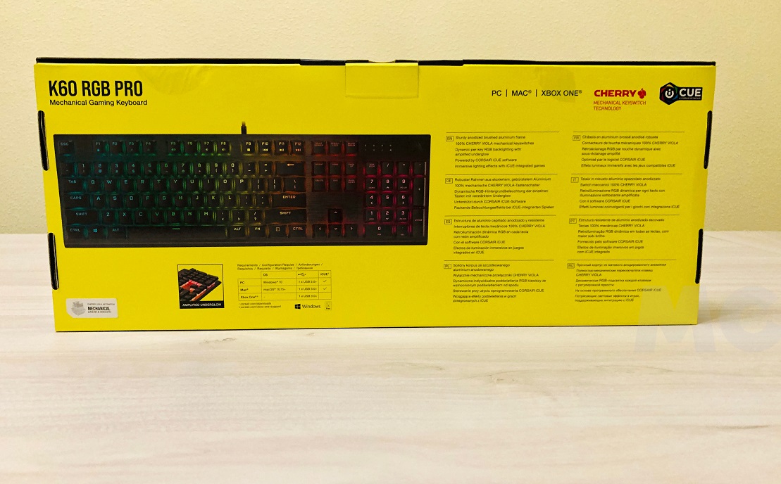 Corsair K60 RGB Pro