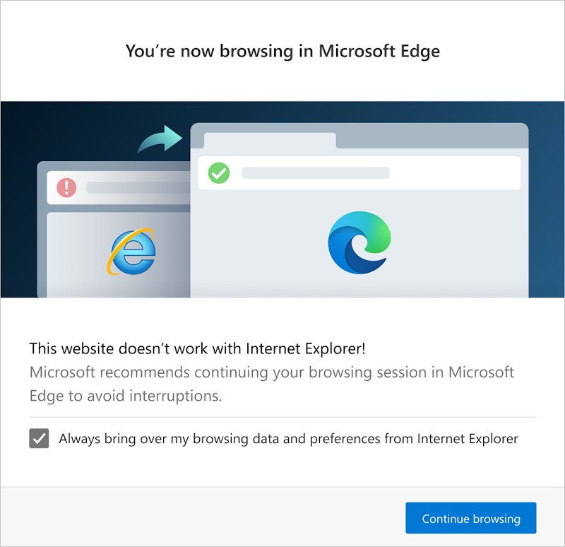 internet explorer - microsoft edge