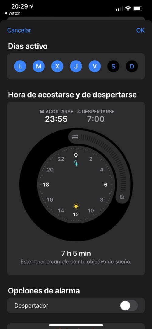 Medición del sueño con Apple Watch Series 6