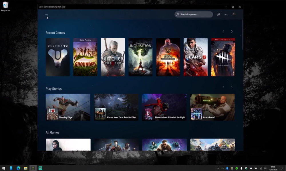 Project xCloud para PC Windows 10 ARM