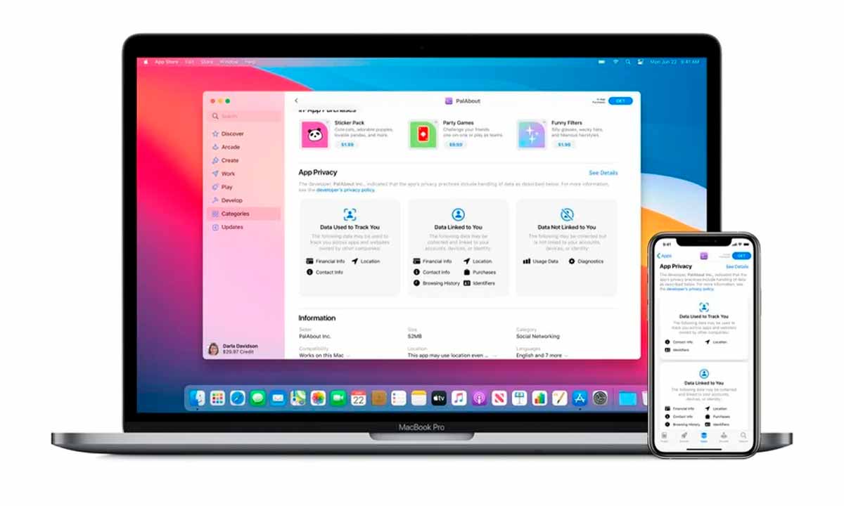 Apple: las tiendas de apps de iOS y MacOS estrenan información sobre la privacidad