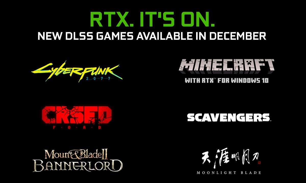 Cyberpunk 2077, Minecraft RTX y otros 4 juegos reciben soporte DLSS