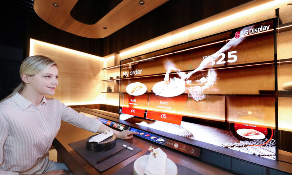LG Display pantalla OLED transparente CES 2021
