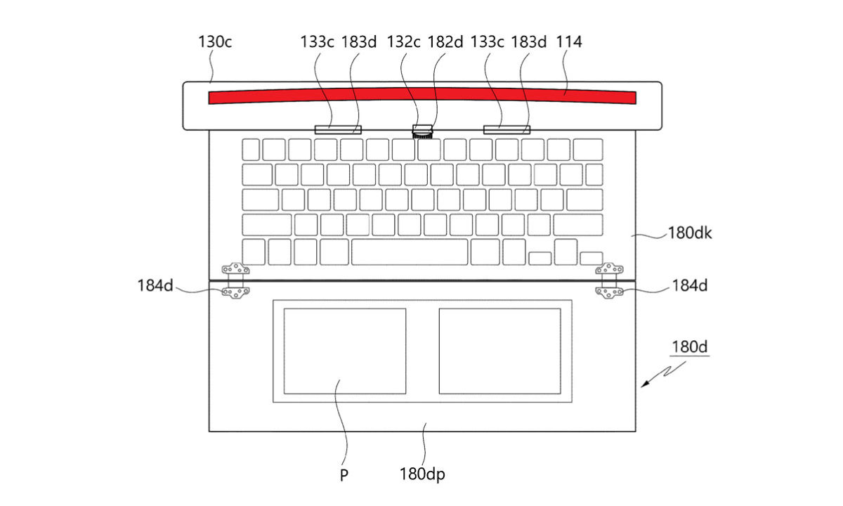 LG patente ordenador portátil pantalla enrollable