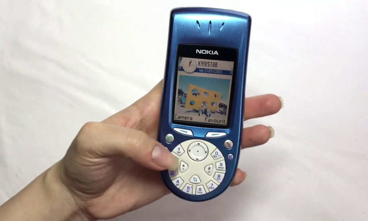 Nokia 3650 smartphone teclado