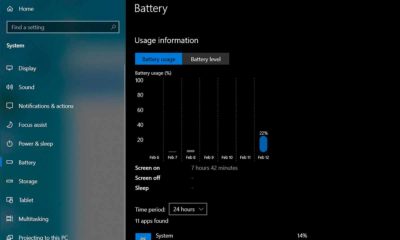 Windows 10 "Sun Valley" ofrecerá más información sobre la batería
