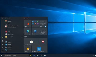 nuevo menú de inicio flotante de Windows 10