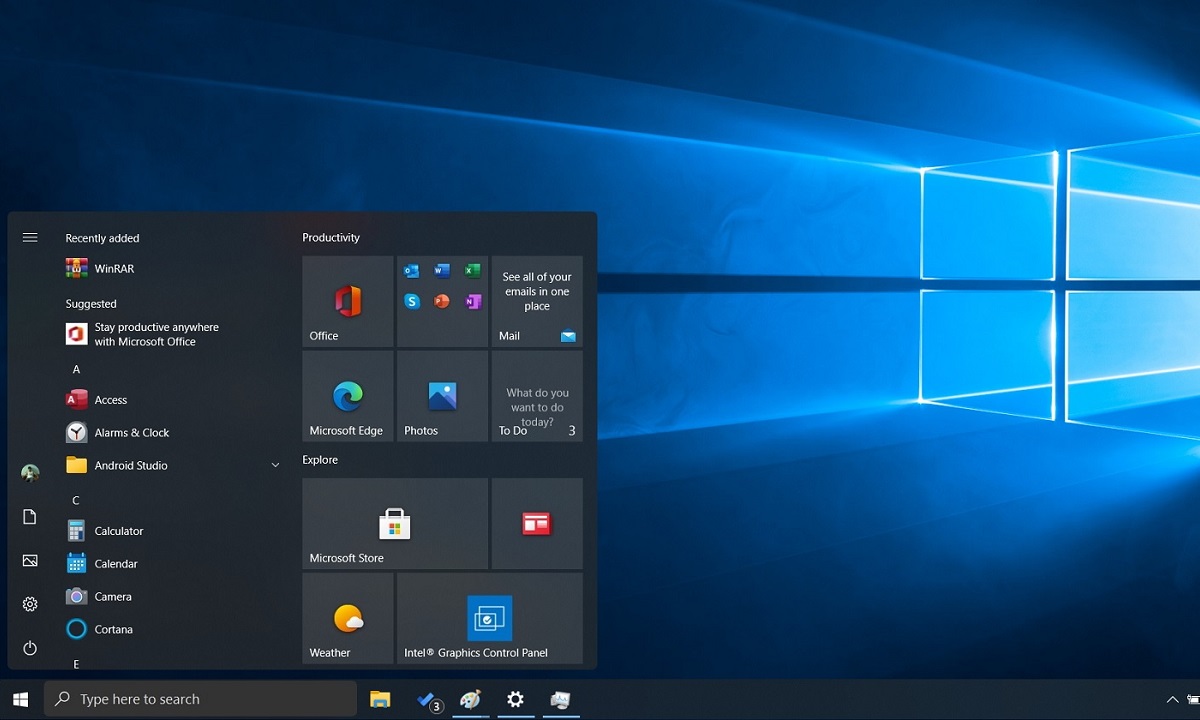 nuevo menú de inicio flotante de Windows 10
