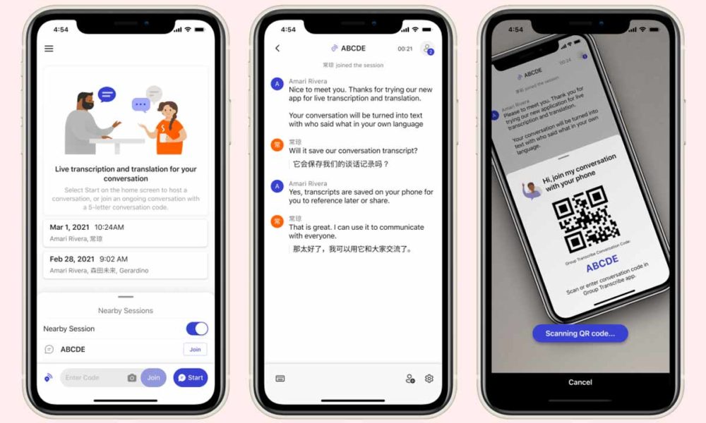 Group Transcribe: lo último del garaje de Microsoft
