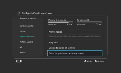 Cómo exportar capturas y vídeos Nintendo Switch