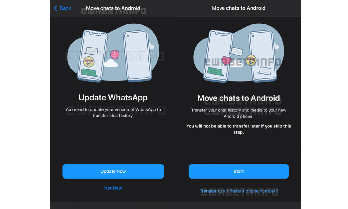 WhatsApp migrar chats a un nuevo número de teléfono