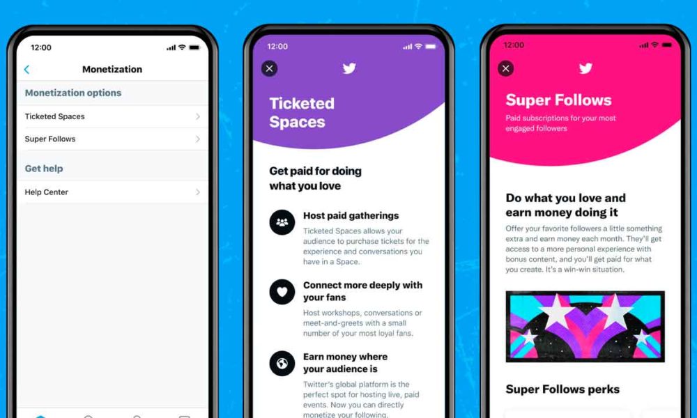 Twitter estrena los Super Follows y los Ticketed Spaces