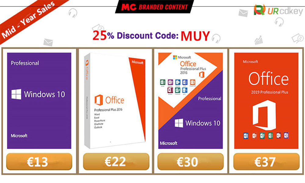 URcdkey rebajas licencias Windows 10 Pro