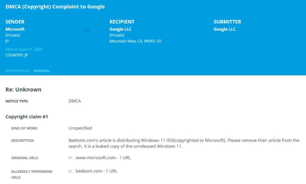 Windows 11: se confirma la autenticidad de la build 21996.1