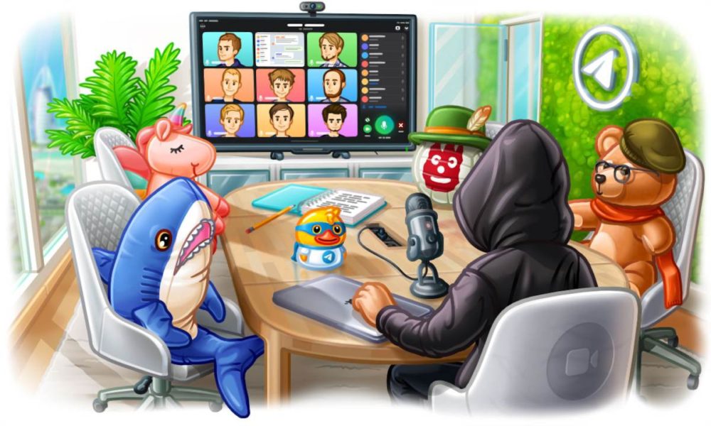 Videollamadas grupales en Telegram