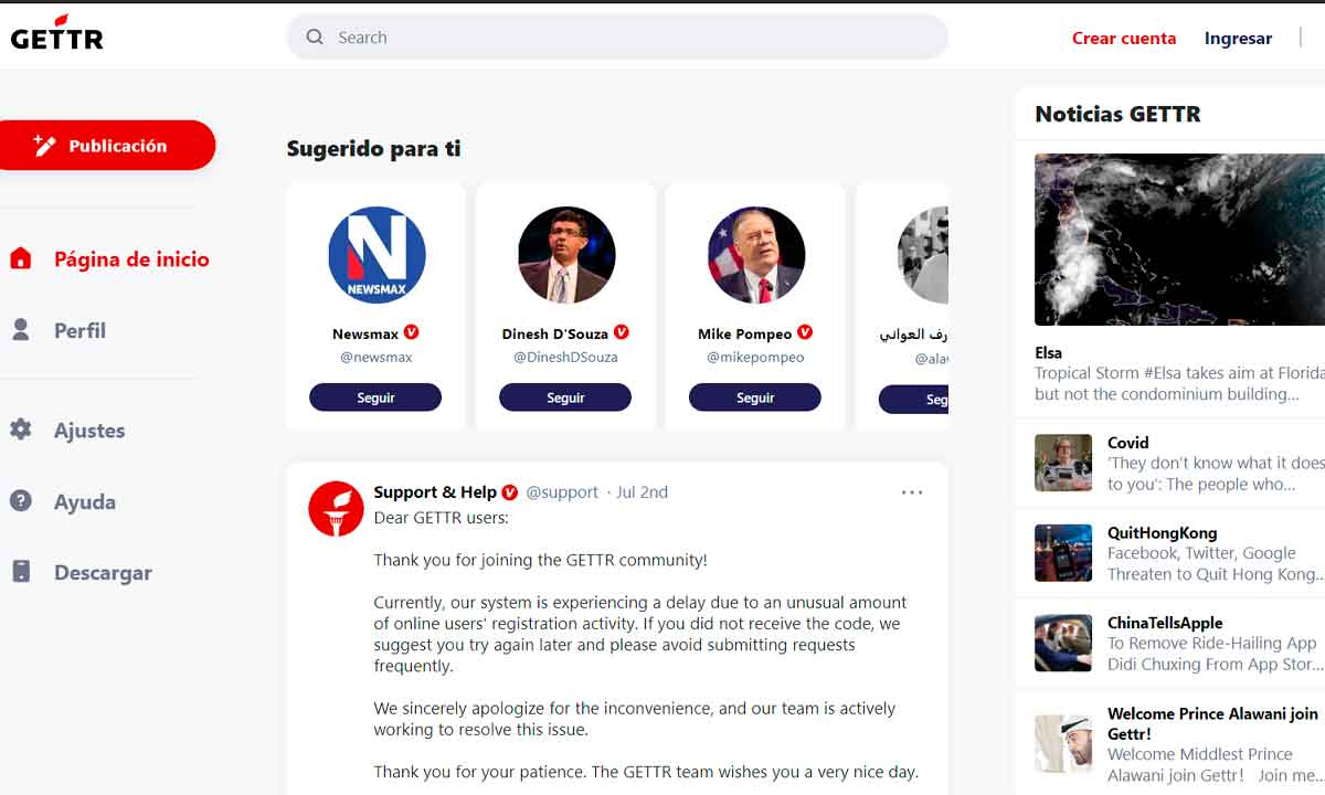 GETTR, la red social pro Donald Trump, hackeada