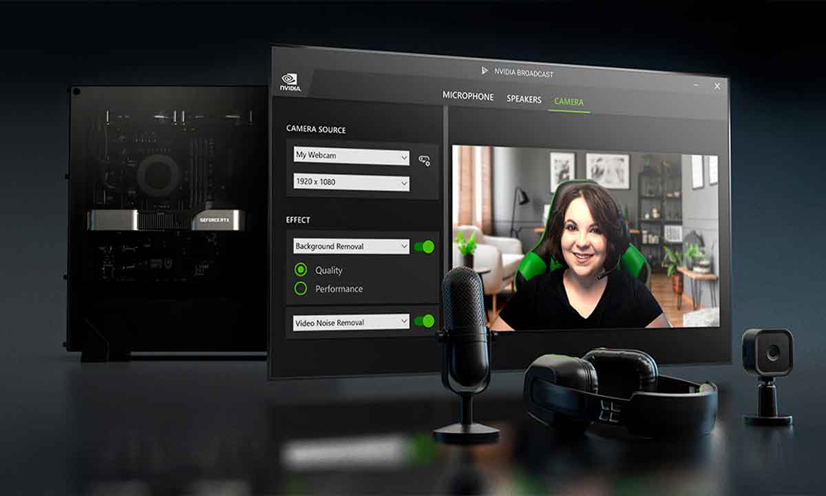 Mejora tus streams, grabaciones y videoconferencias con NVIDIA Broadcast