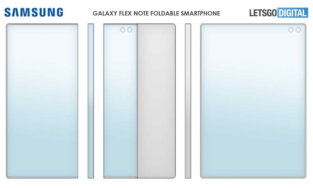 Patente Samsung Galaxy Flex Note cámaras