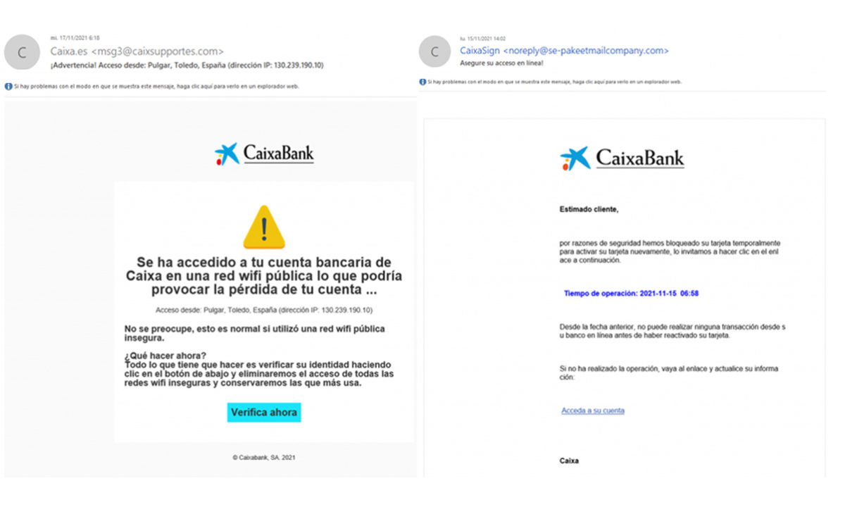 CaixaBank phishing