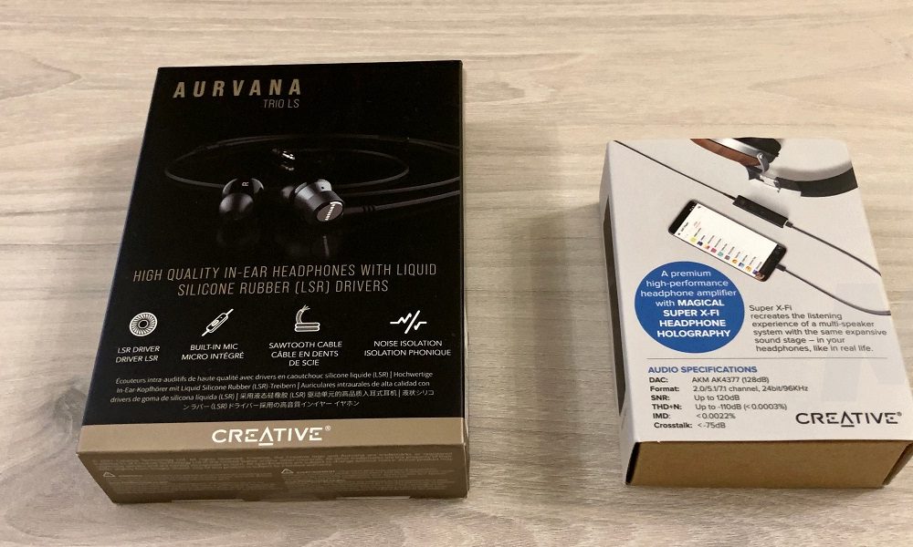 Creative Aurvana Trio LS y Creative SXFI AMP
