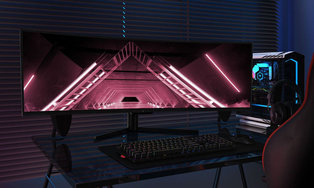 Monoprice Dark Matter monitores curvos ultra anchos