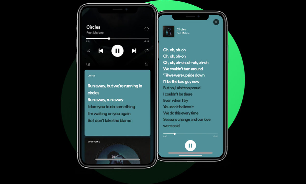 Spotify Letras nos permite ver la letra de las canciones en tiempo real