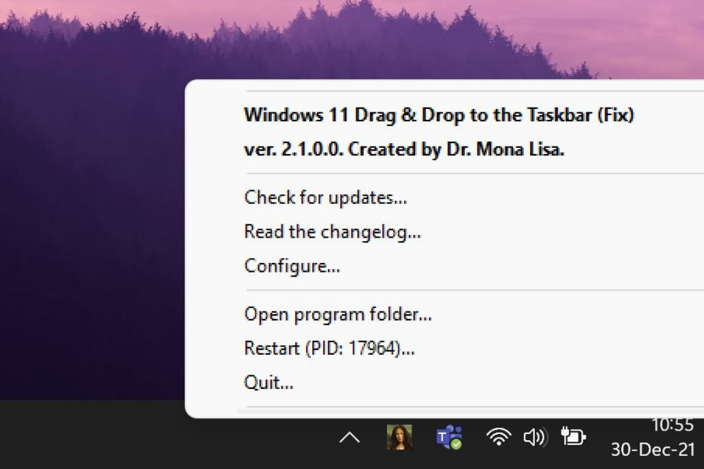 barra de tareas de Windows 11