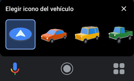 Cambiar el icono del vehículo en Google Maps para Android