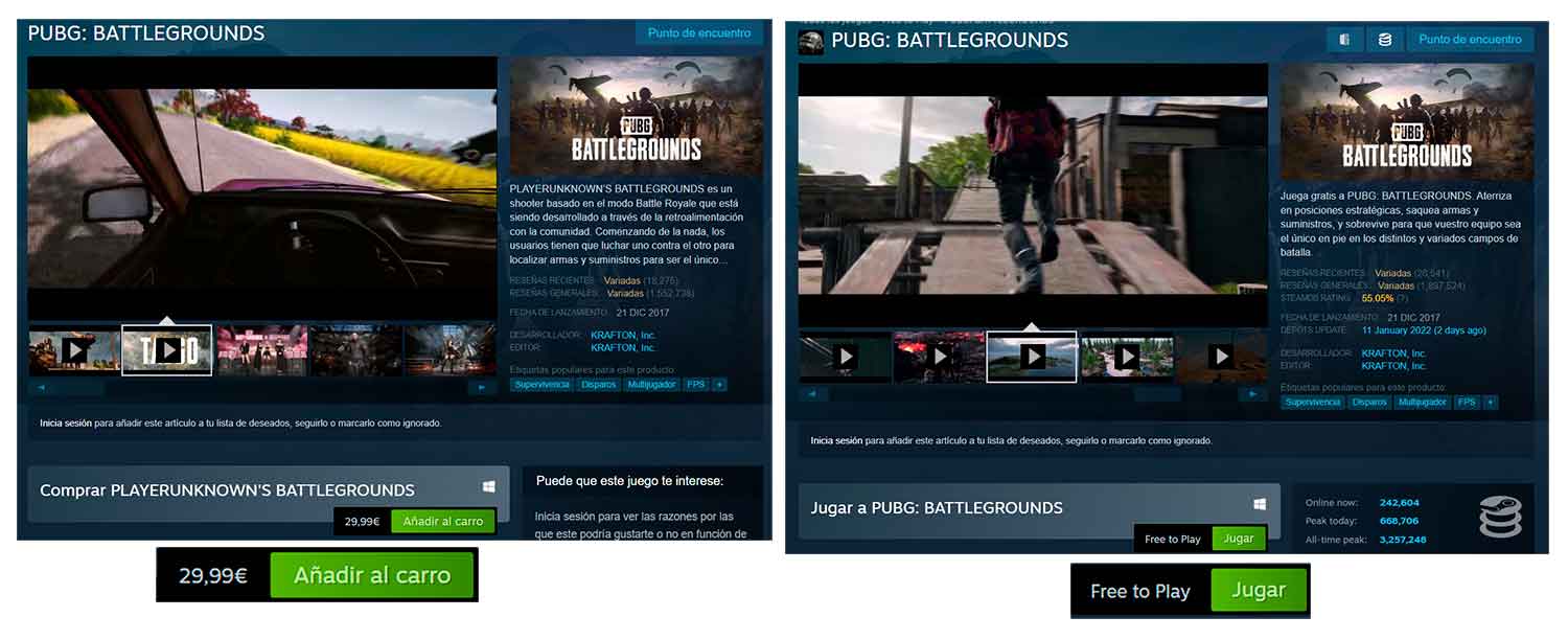 PUBG Battlegrounds: it's now free for everyone