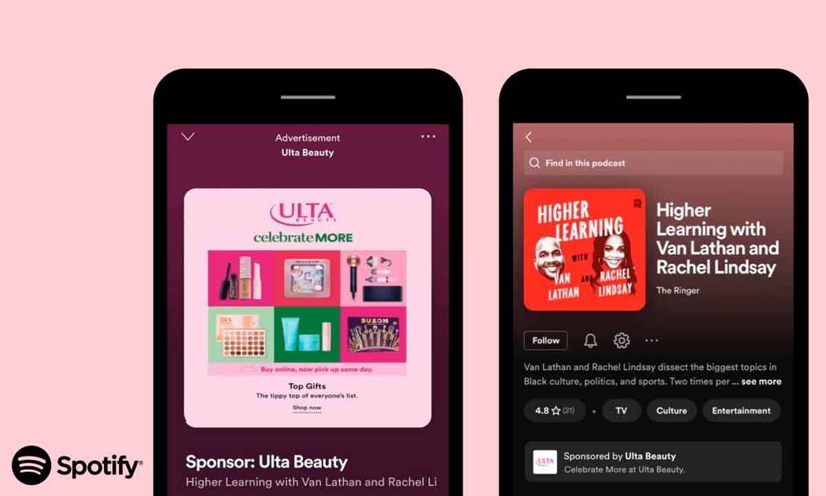 Spotify añadirá "tarjetas" publicitarias en los podcasts