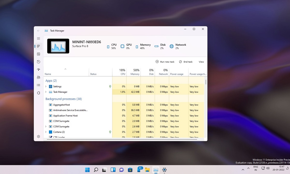 Windows 11 estrena nuevo Administrador de Tareas
