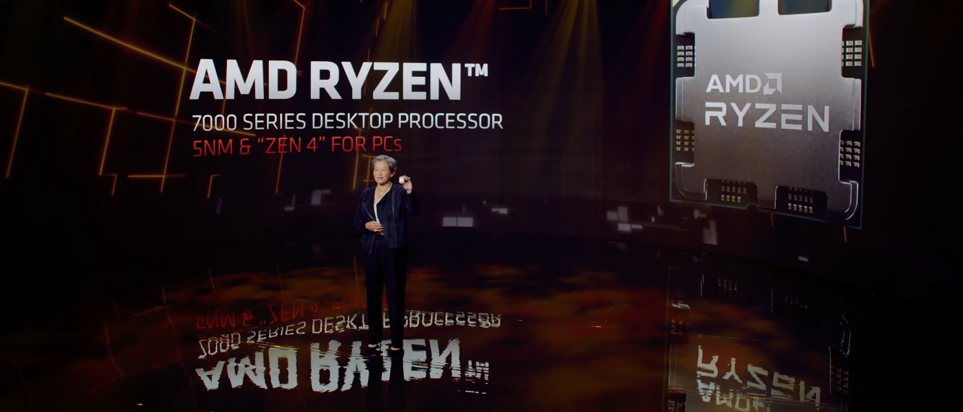 Lisa Su presentando Zen 4