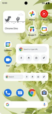 Nuevos widgets de Chrome en Android