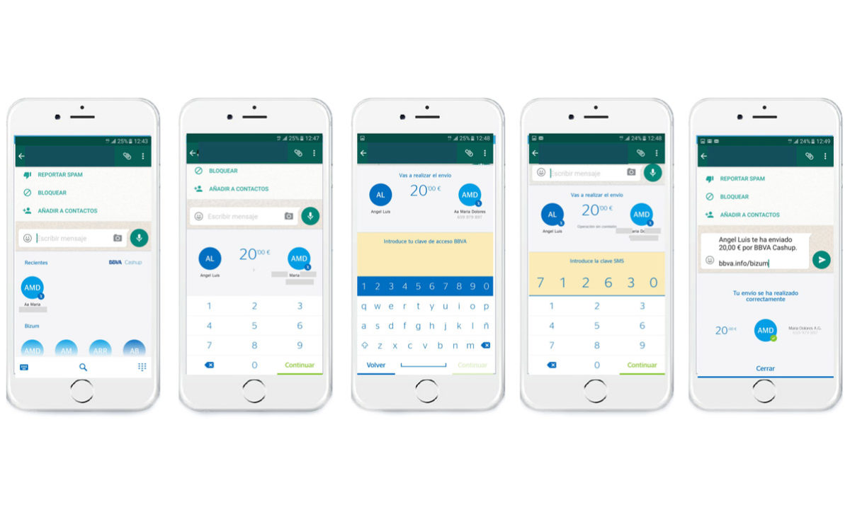 Cómo hacer un Bizum desde WhatsApp con BBVA