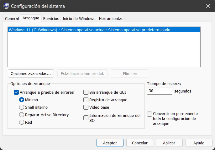 Cómo acceder al modo seguro de Windows 11 41
