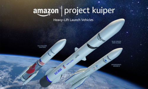 Amazon internet espacial Proyecto Kuiper Blue Origin
