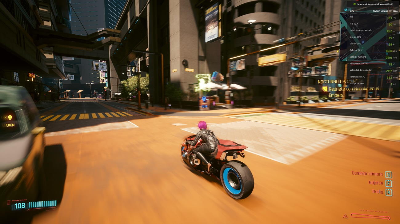 Cyberpunk 2077 rendimiento