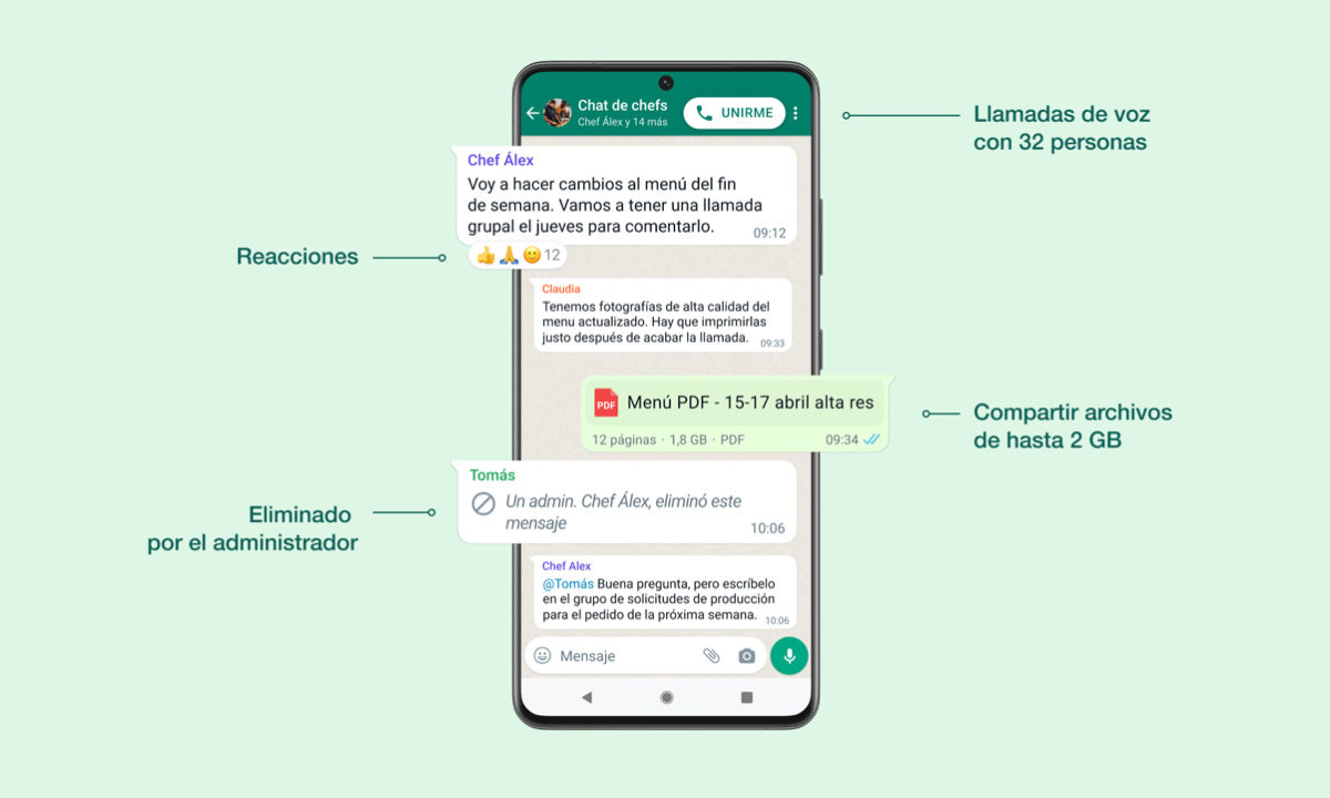 WhatsApp novedades próxima actualización