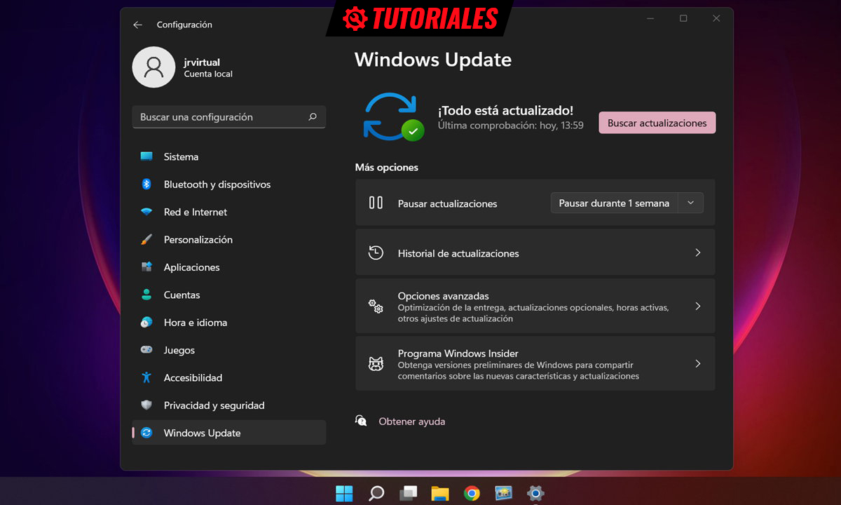 actualizaciones de Windows 11