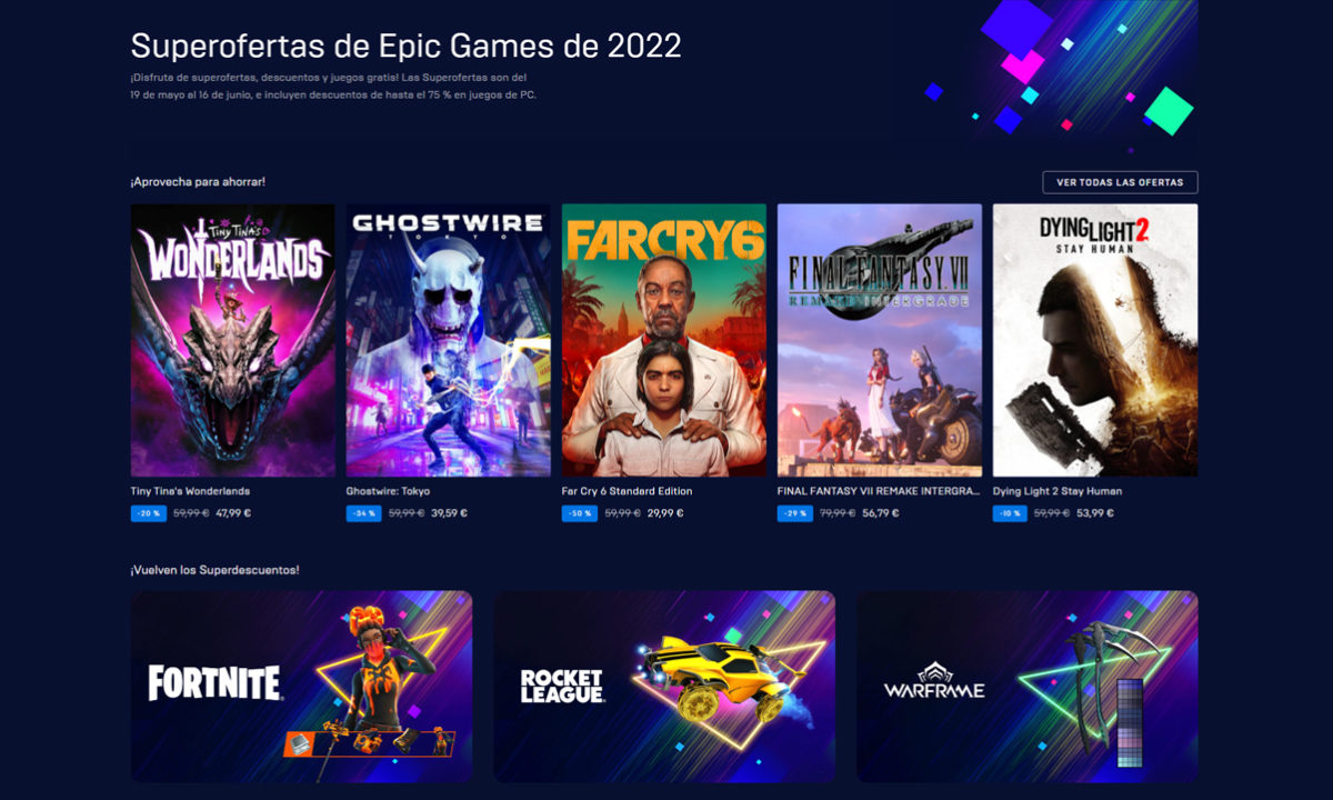 Superofertas de Epic Games 2022