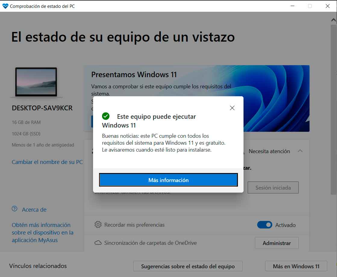 Windows 11 llega por error a equipos no compatibles